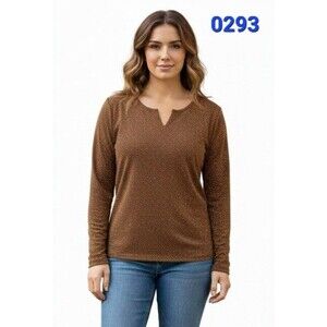 New York & Company Shimmery Champagne Colored Women's Top - Size Large - 0293